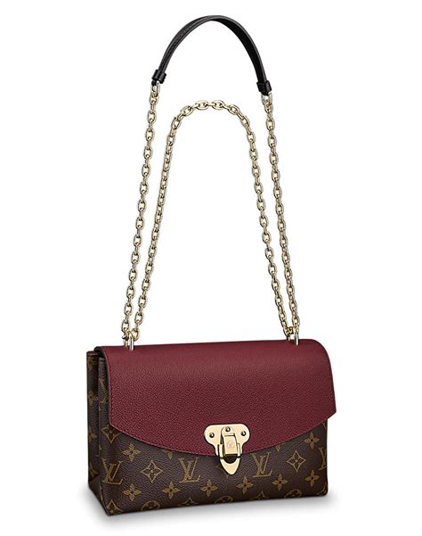 Saint placide leather crossbody bag Louis Vuitton Burgundy in 